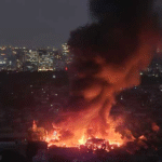 কড়াইল বস্তিতে ভয়াবহ অগ্নিকাণ্ড